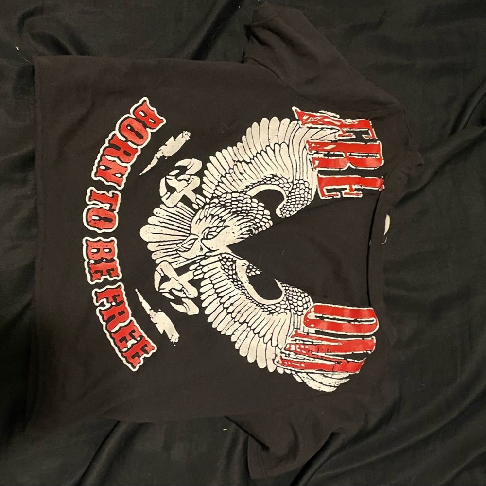 size s black eagle top